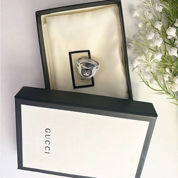 Gucci Jewelry - Authentic GUCCI Blind For Love Mystic Cat Ring – Size 5 Women’s Jewelry